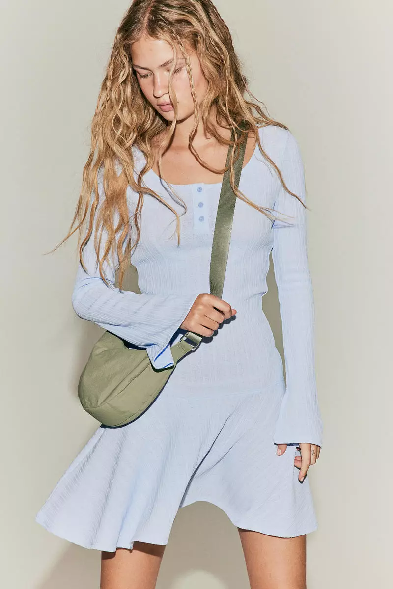 Buy H&M Ribbed jersey dress 2026 Online | ZALORA