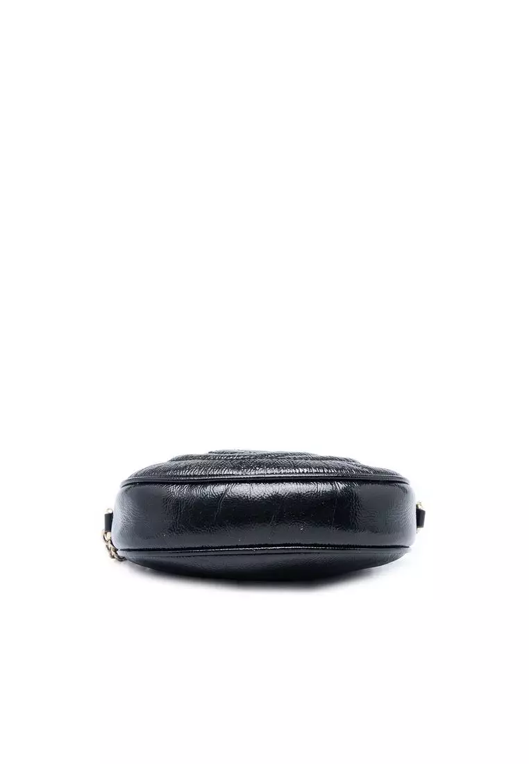 Pre-Loved Gucci Mini Patent Soho Chain Crossbody