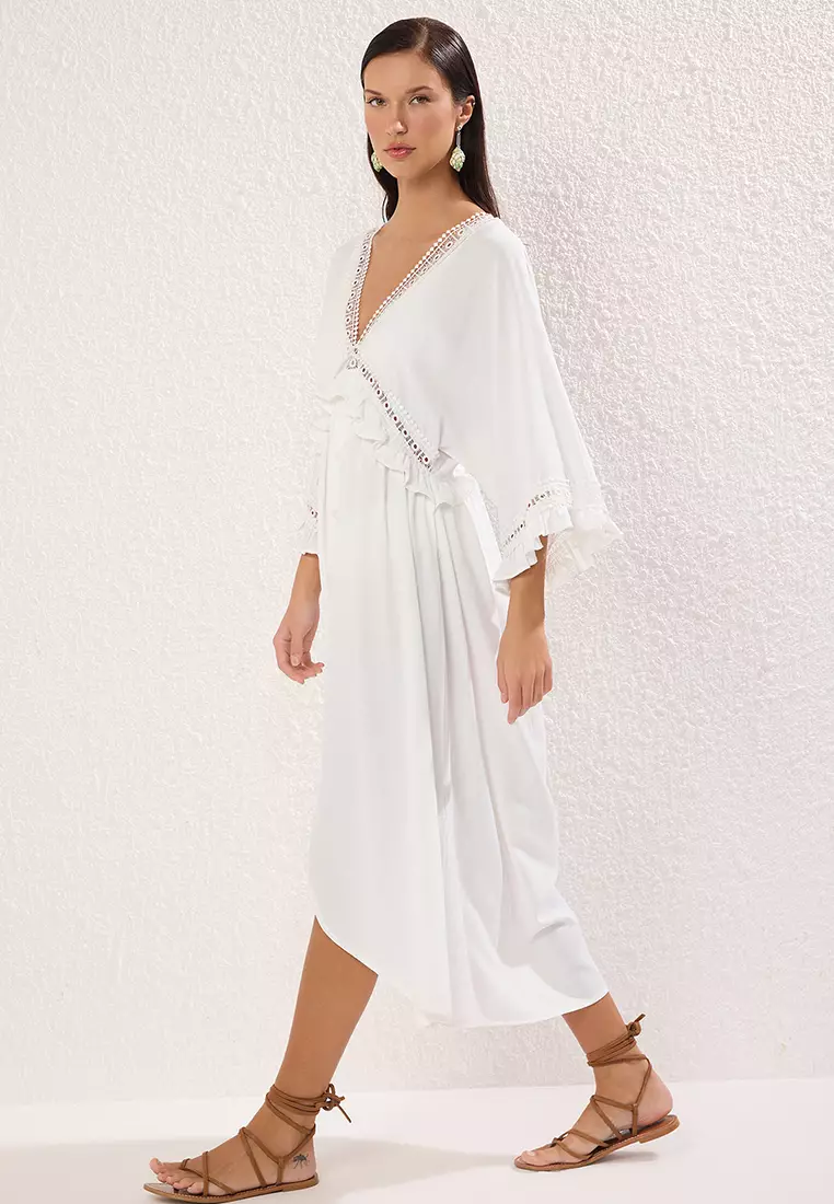 princess polly baby blue dress Swim Shayni Summer Beach Women's One-Piece Swimwear Set, Arabic Style Young  Lady Beach Holiday Essential Latest Dress Modest Swimwear For Women main image 0