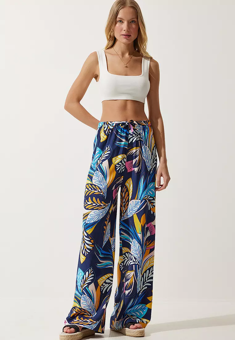 Viscose High Waist Pants