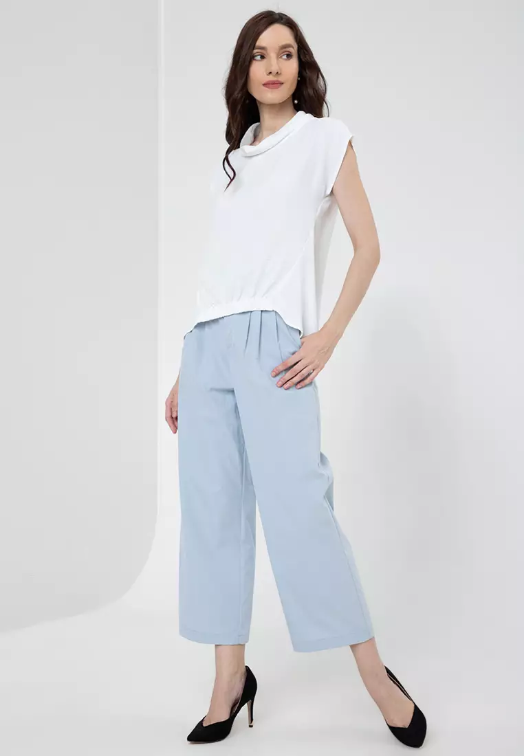 Latrice Cowl Neck Continuous Sleeve Top