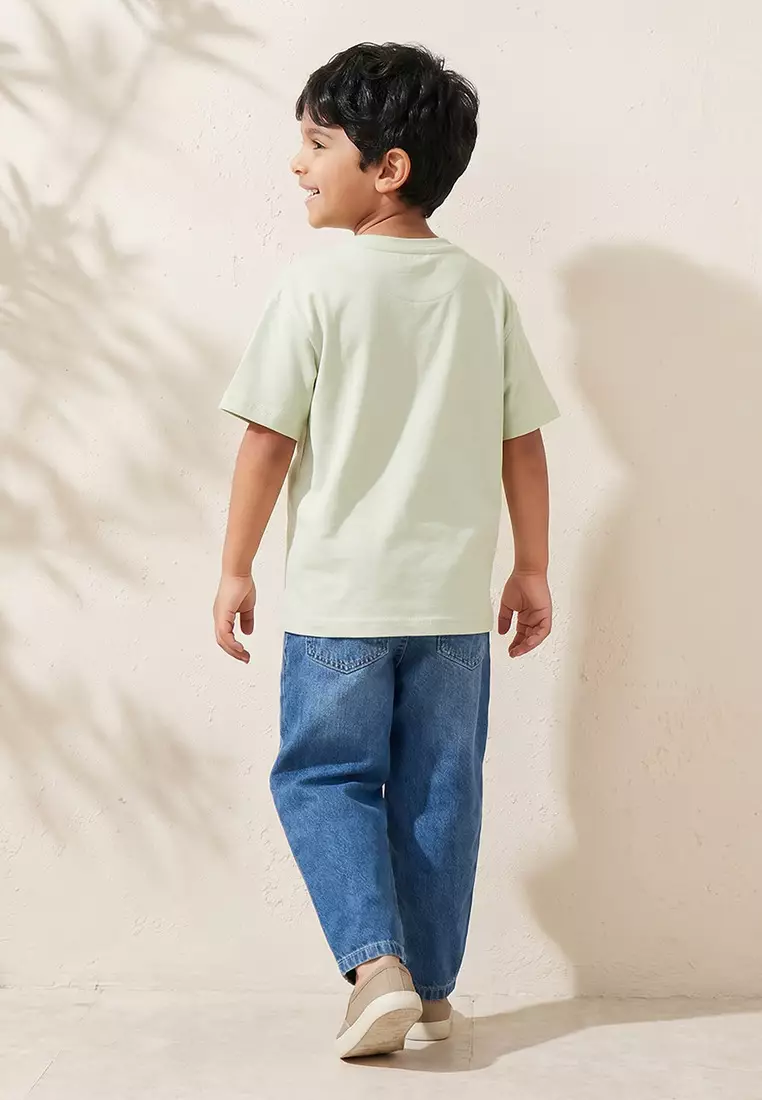 Babyshop Lee Cooper Crew Neck Short Sleeves T-Shirt With Varsity Print