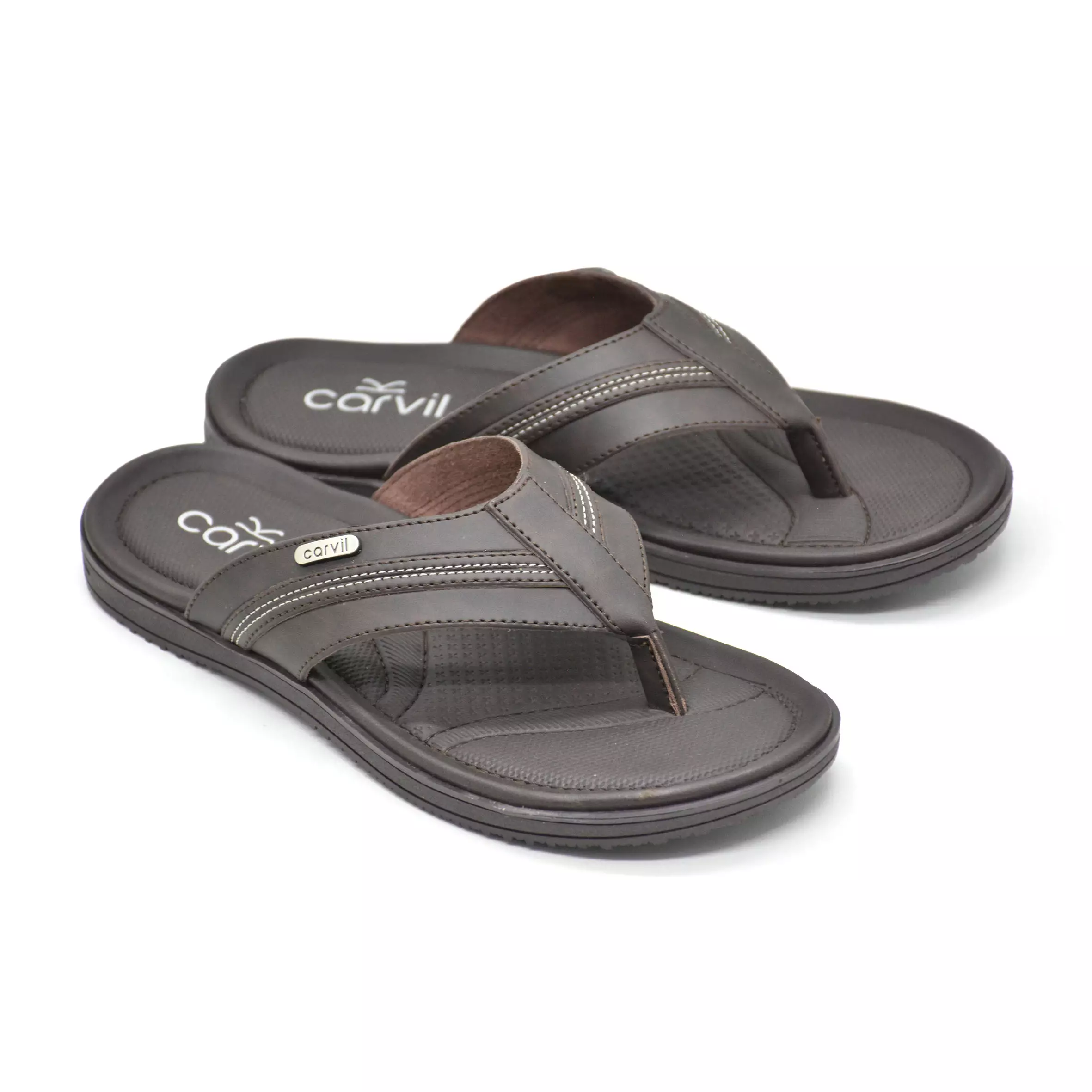 Carvil Sandal Pria Vicenza-01 M Dark Brown