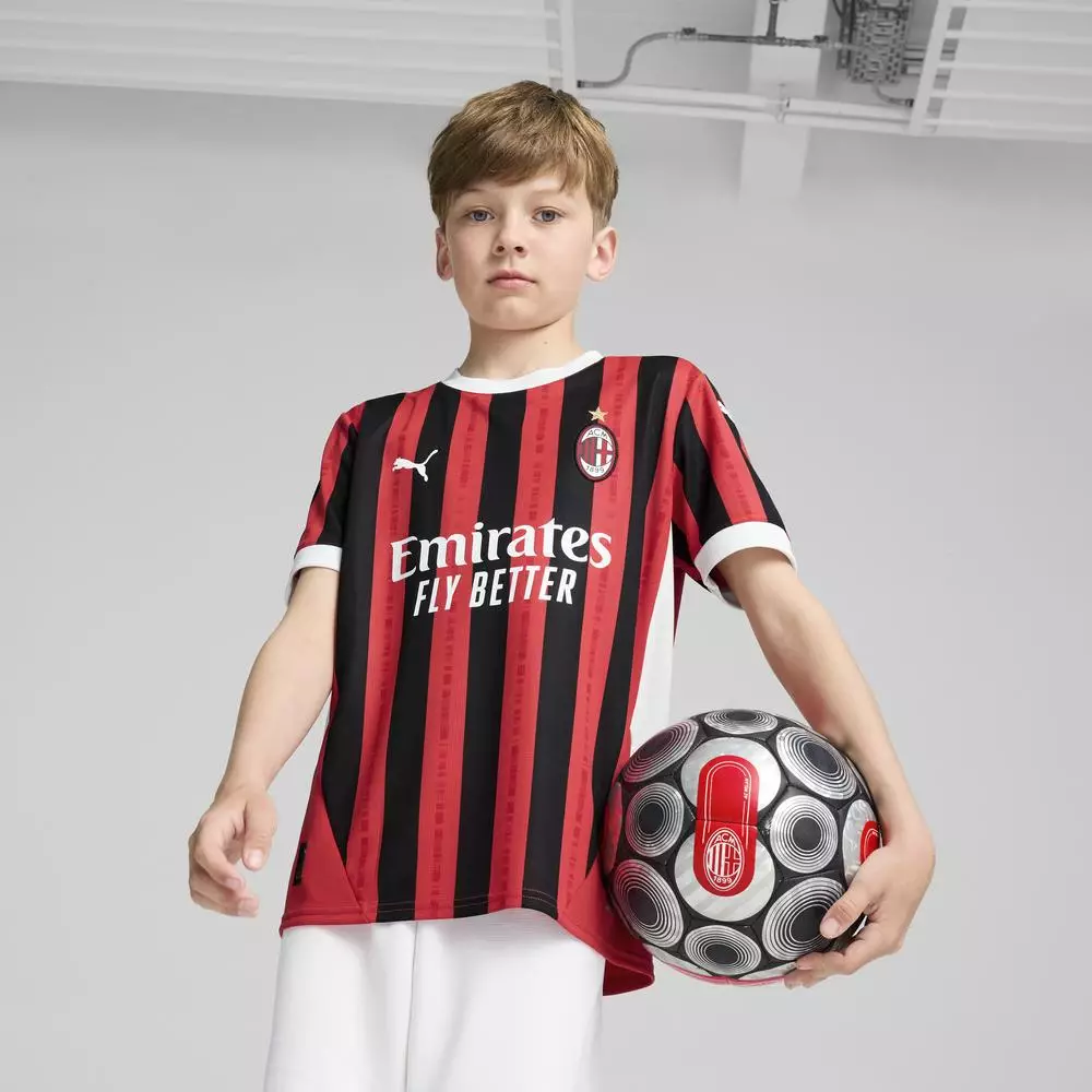 PUMA AC Milan Home Jersey Replica Jr 77498401 - Jersey Anak (Merah)