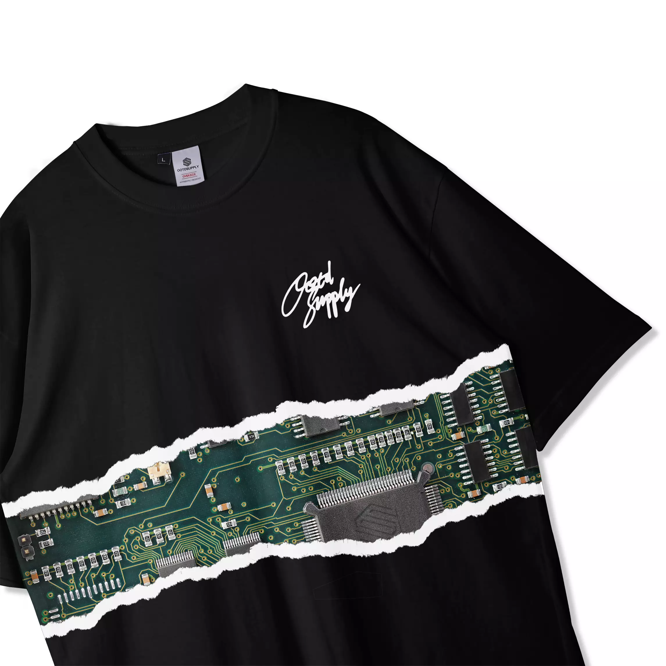 OOTDSUPPLY Oversized Tshirt Chip I Oversize Pria & Wanita