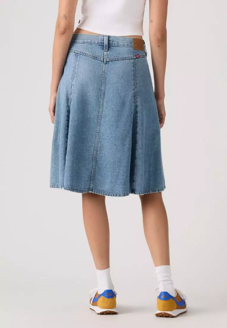 Women's Godet Knee-Length Skirt 005N8-0002