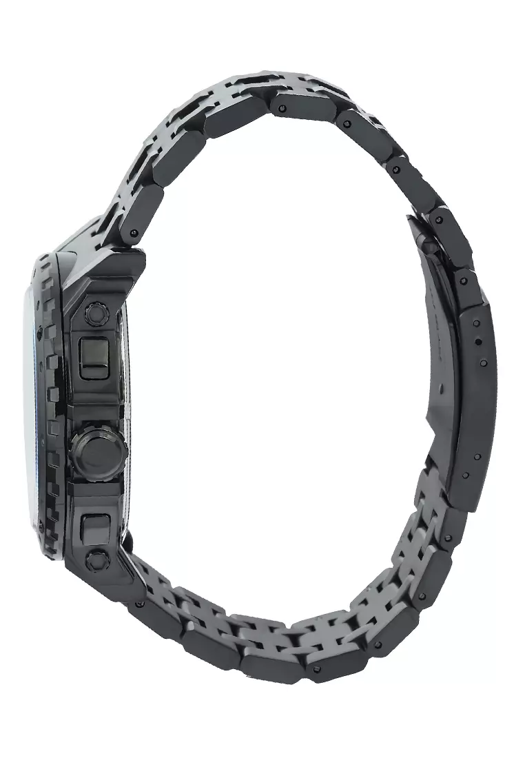 Expedition - Jam Tangan Analog Pria - Black Case Grey Dial Stainless Steel - 6402BCBIPGR