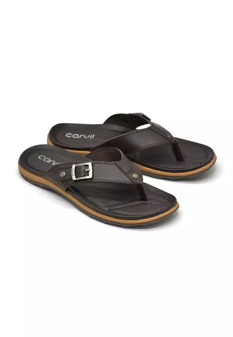 Carvil Sandal Pria Envio-01 M Dark Brown