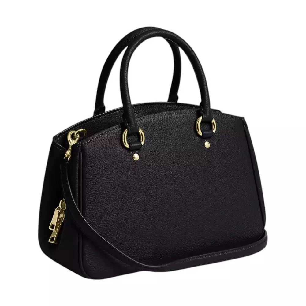 Savannah Small Carryall Bag Pebbled Leather Black