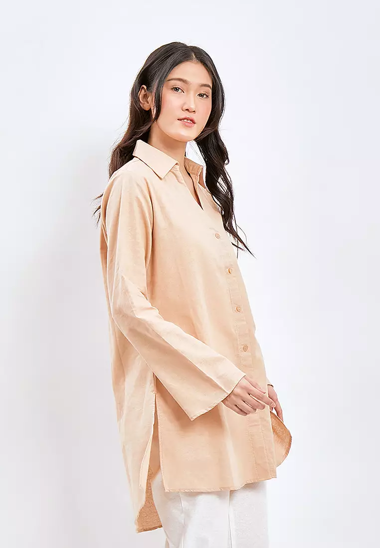 Jual Julia Owers Baju Blouse Wanita NARUMI Cream Original 2023