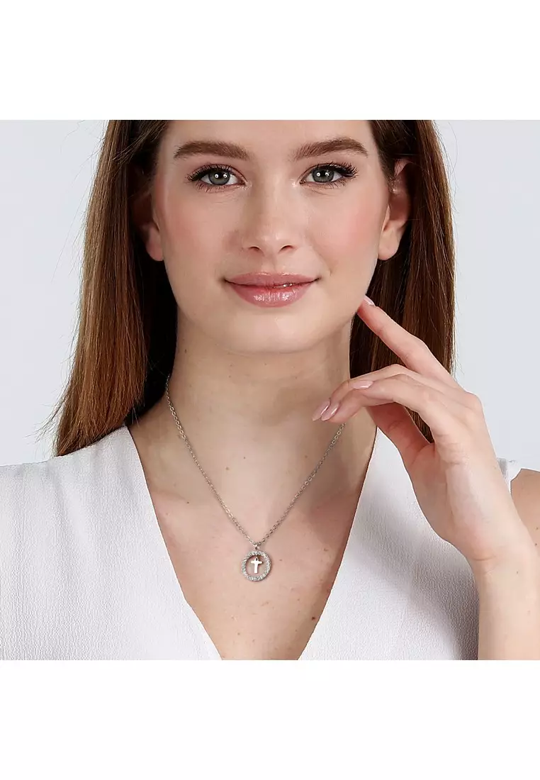 La Petite Story Family Collection 40+5 mm Women's Necklace LPS10ASF24-Alphabet T