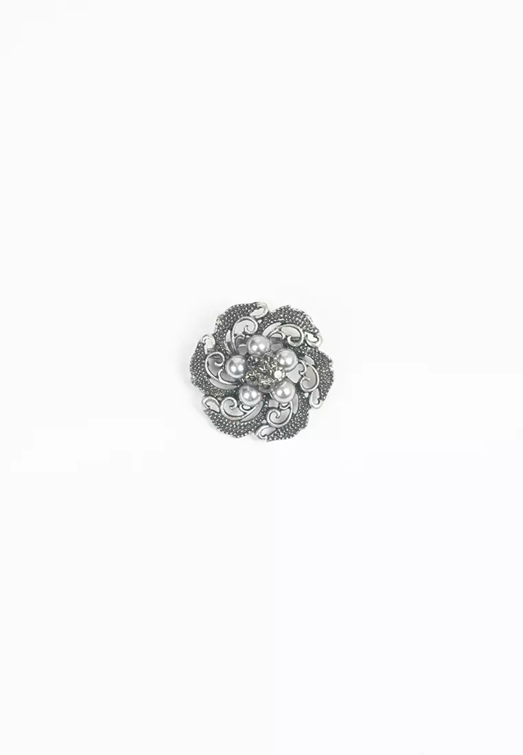 Houseofcuff lapel pin brooch bros untuk jas TUSUK SILVER A29