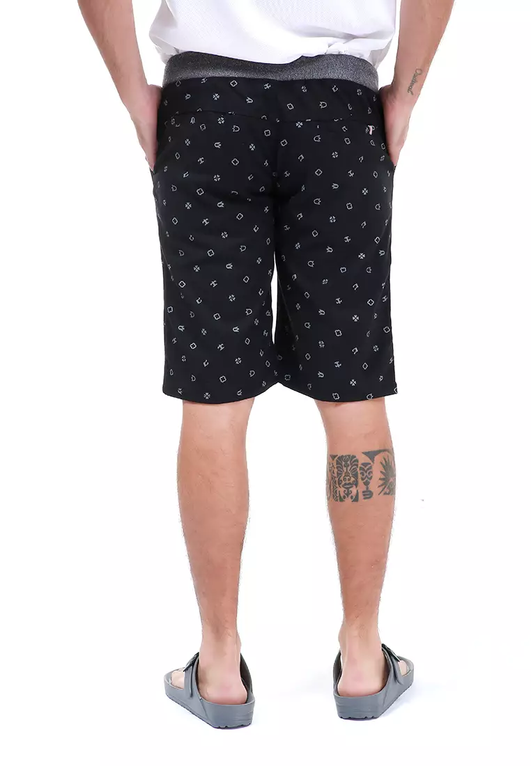 Rissham Celana Pendek Chino Pria Simple Casual Short Pants Material Cotton ORIGINAL - Black