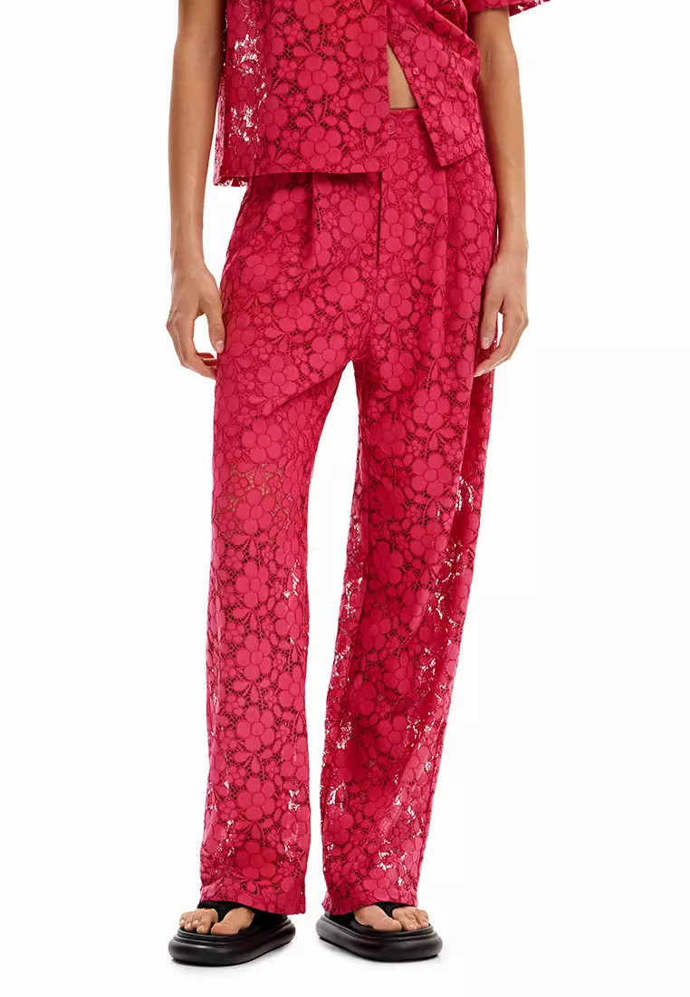 Desigual Women's Trousers LUA, Negro, EU M At Women's...