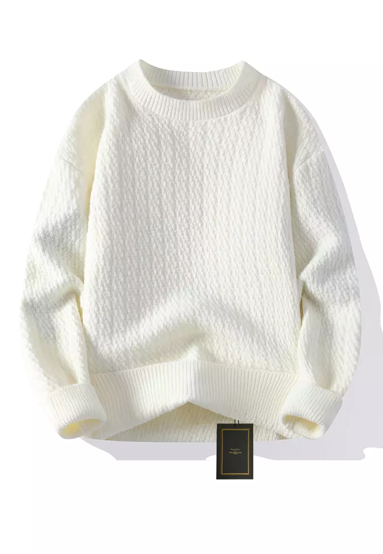 White knit sweater outlet