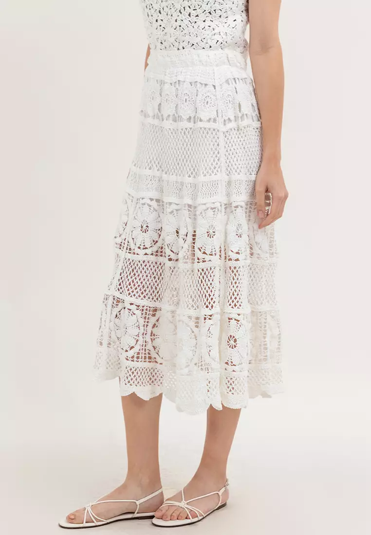 Cora Crochet Long Skirt
