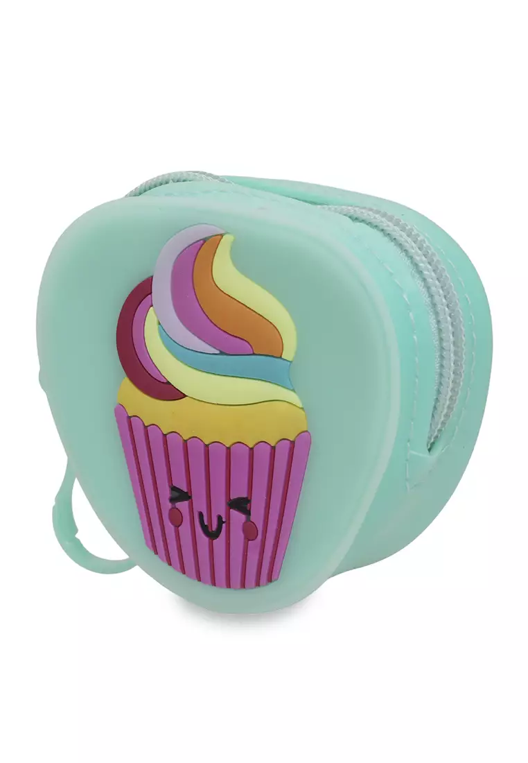 Fiore Dompet Coin Jelly Anak Wanita Motif Cupcake Kids Wallet Material Silicone - Tosca
