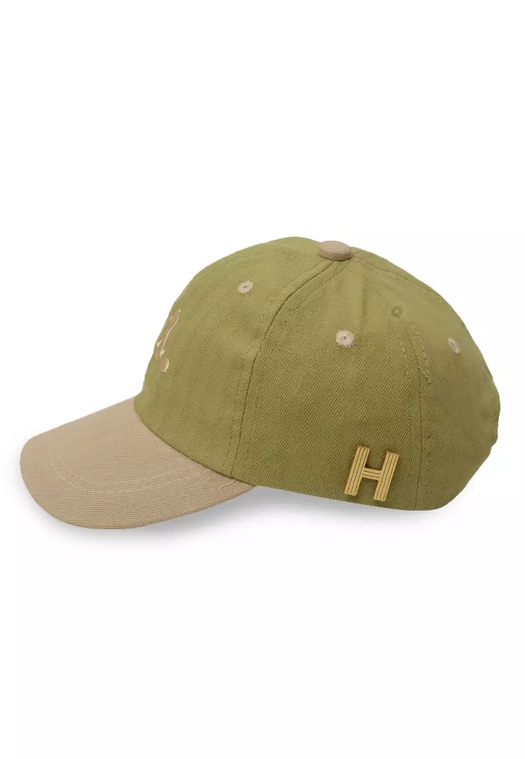 Fausto Topi Baseball Balita Pria Alphabet Inisial U Toddler Hat Material Cotton ORIGINAL - Green