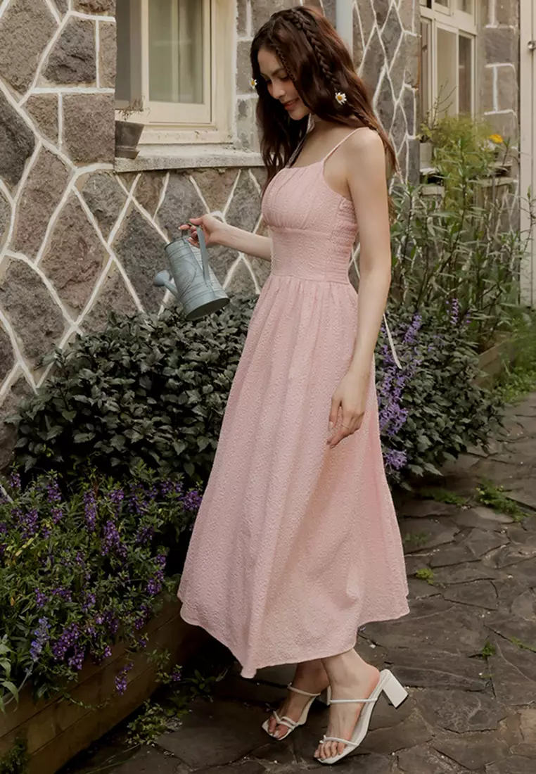 Corset Padded Low Waist Maxi Dress