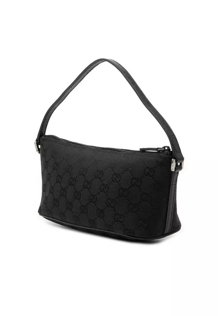 Pre-Loved Gucci Gg Canvas Boat