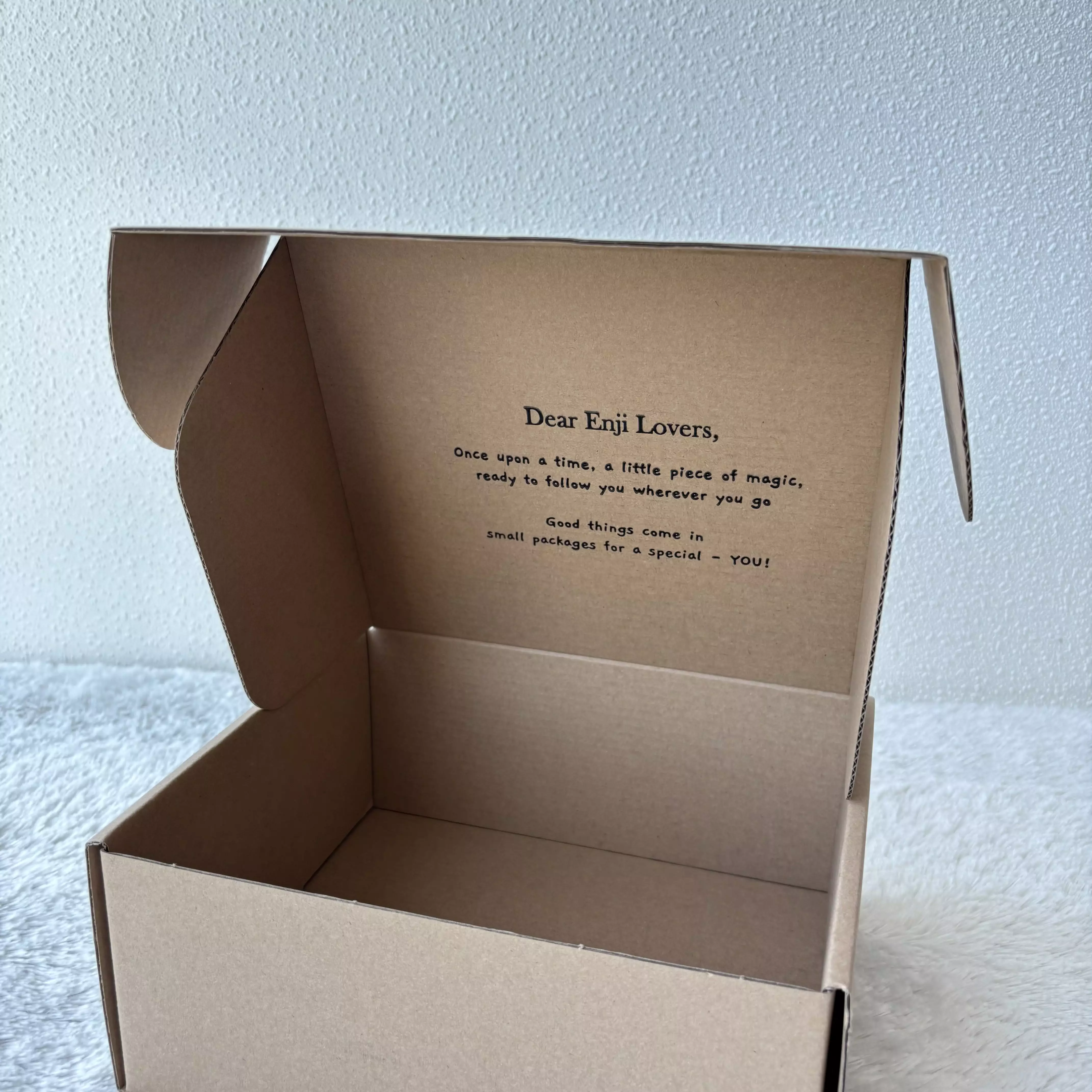 En-ji Brown Box Kecil [Packaging Tas]