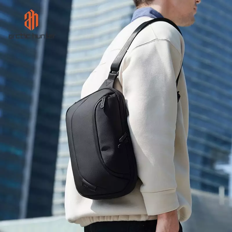 Arctic Hunter Y00561 Tas Selempang Pria Waist Bag Pria Sling Bag Pria - BLACK