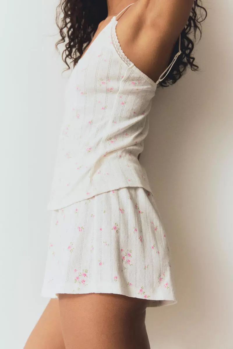 Cotton pointelle pyjamas