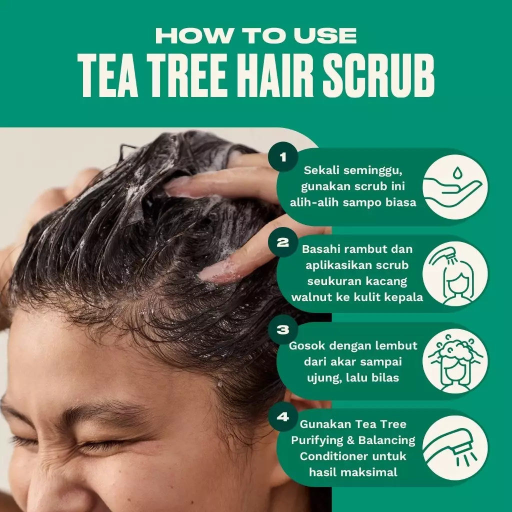 Tea Tree Hair Scrub 240ml