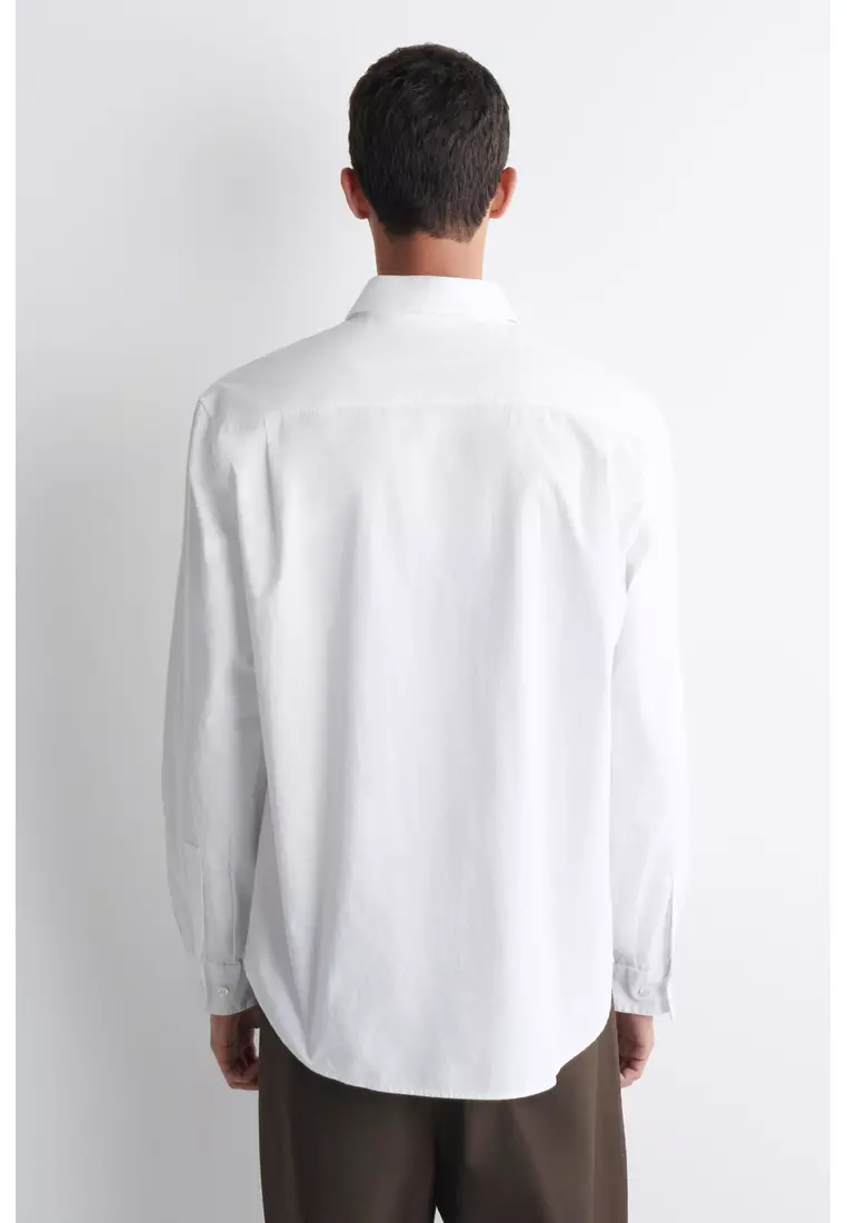 RELAXED PIMA COTTON-POPLIN SHIRT