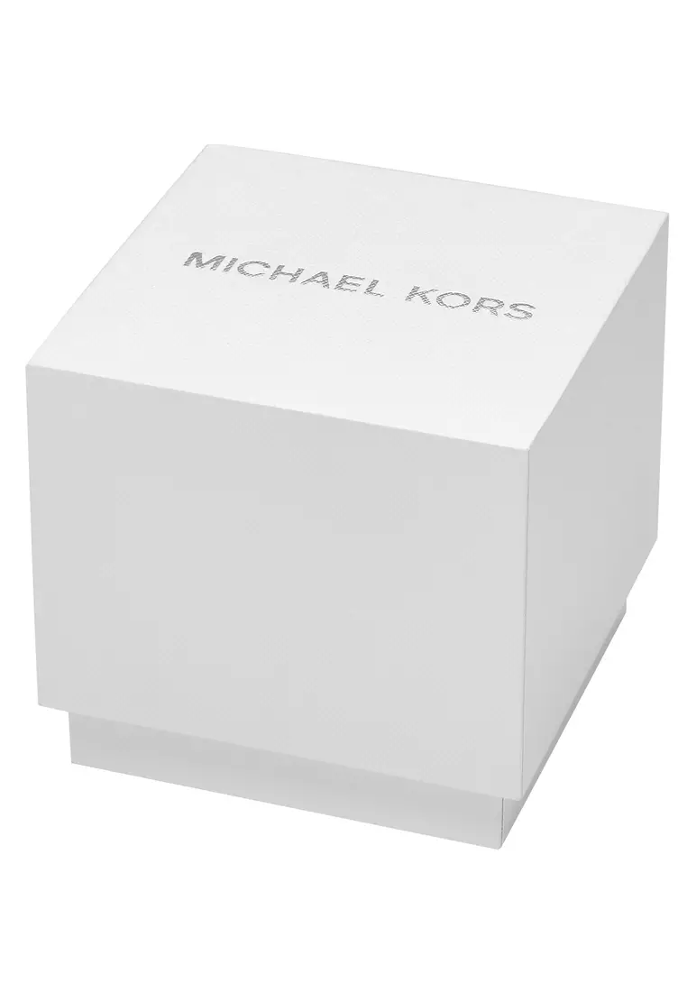 Michael Kors Women's Maude Analog Watch ( MK4956 ) - Quartz, Silver Case, Oval Dial, 10 MM Two Tone Stainless Steel Band