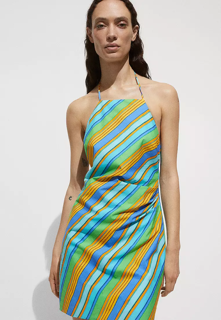 Mango halter dress outlet