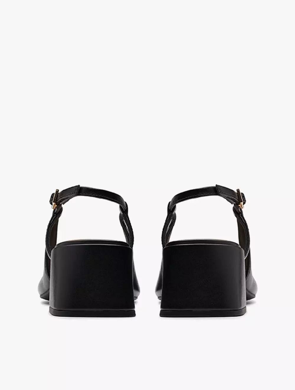 Clarks Nyta45 Sling Black Combi Lea