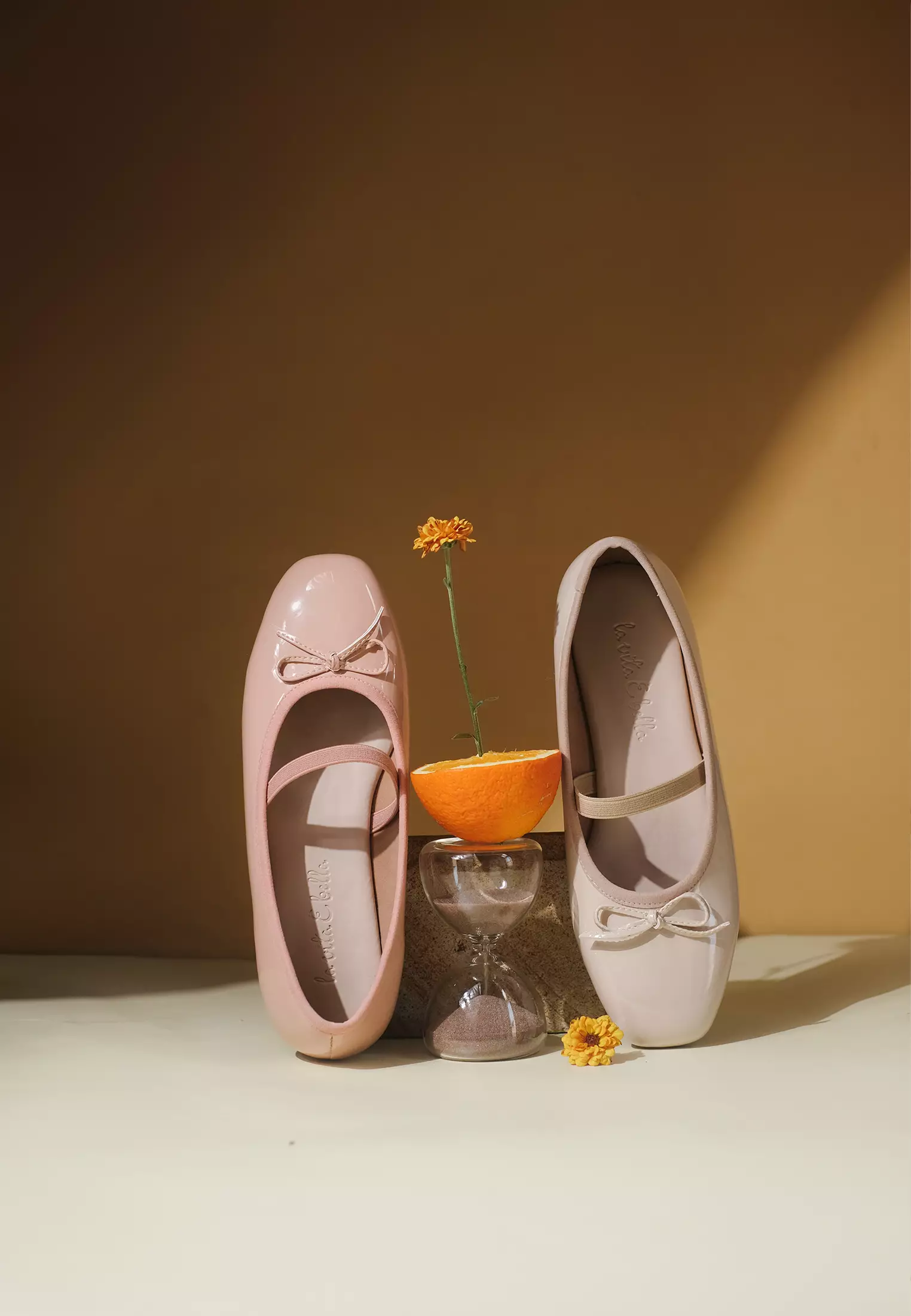 Poppy Ballerina Flat Shoes Square Toe with Bow