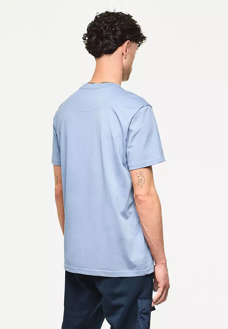 MENS BLUE SHADOW STINIVA PARACHUTE POCKET TEE