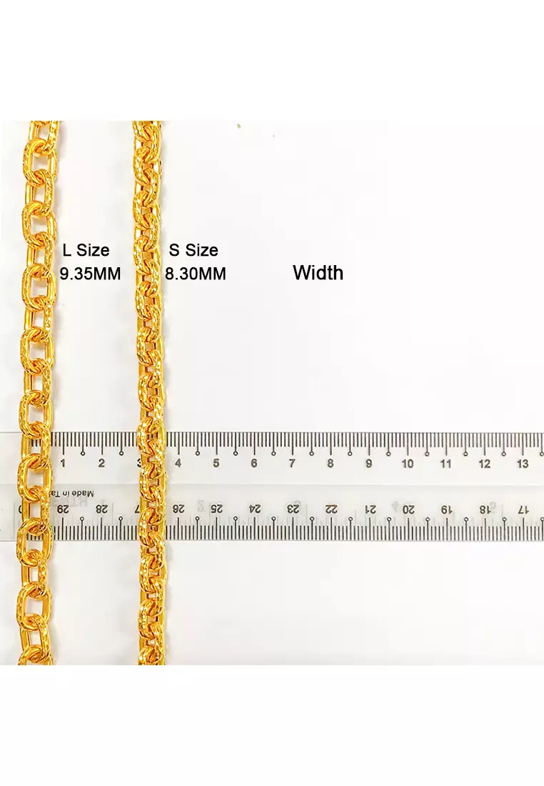 916/22K Gold Anchor / Sauh Bracelet T97 (L Size)