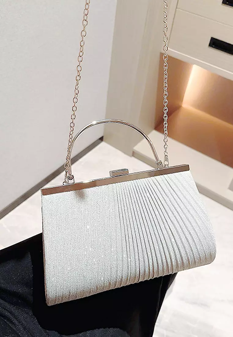 Buy Twenty Eight Shoes VANSA Shiny Ruched Banquet Clutch Bag VBW