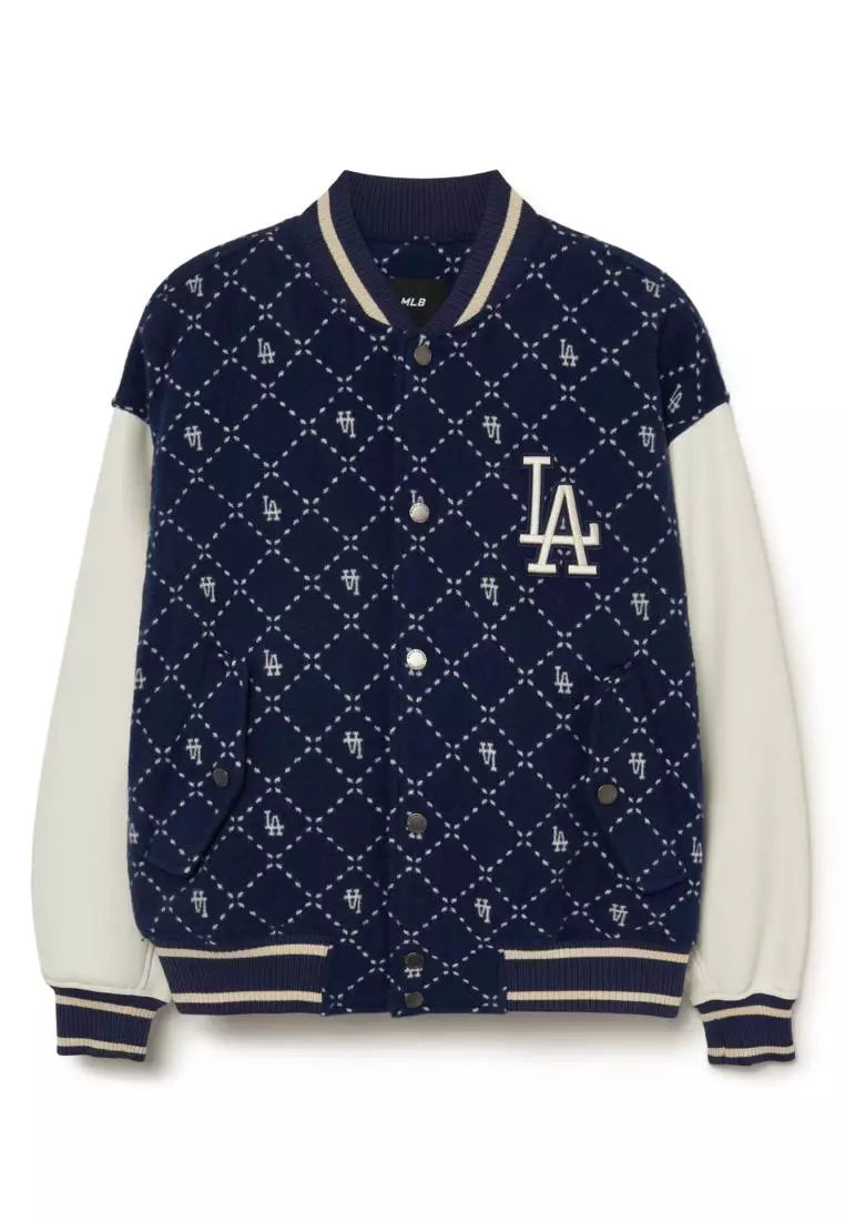 MLB DIA MONOGRAM WOOL JAQUARD JUMPER LOS ANGELES DODGERS
