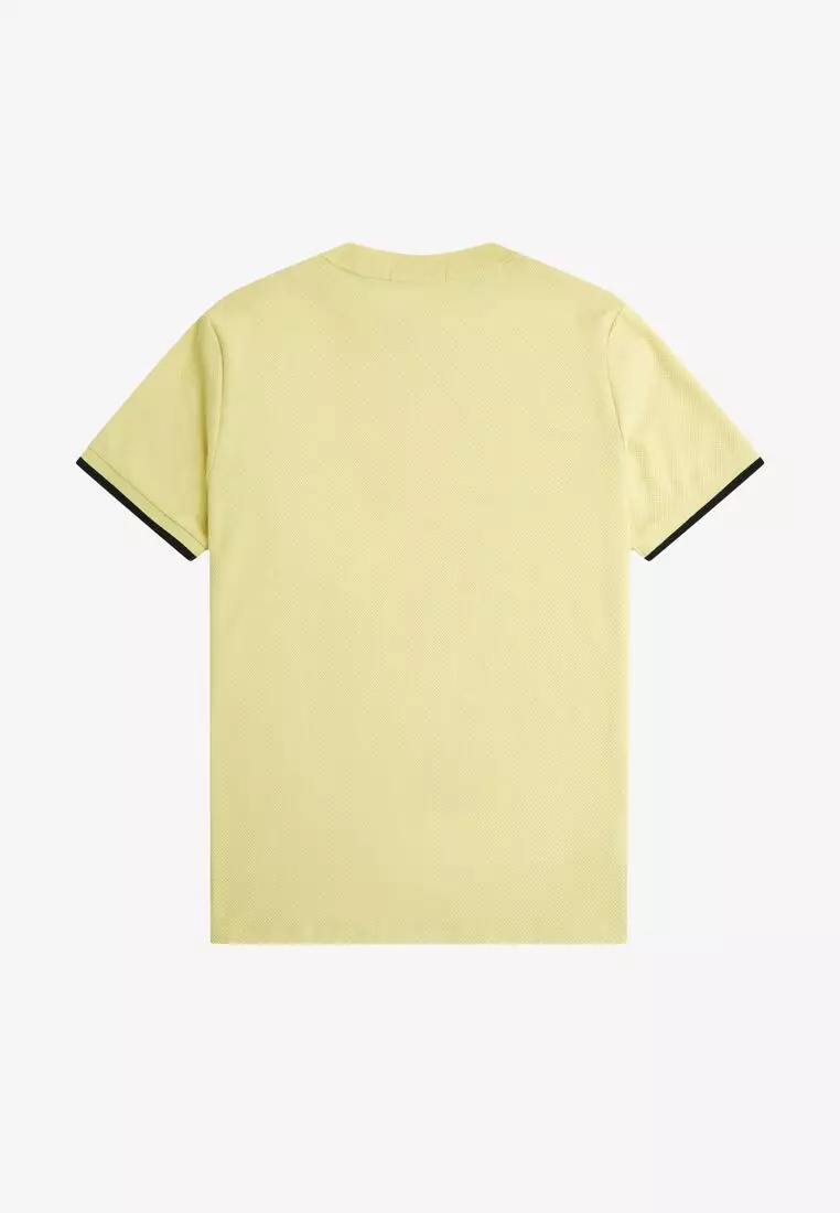 Fred Perry M4654 Tipped Cuff Pique T-Shirt (Champion Gold)