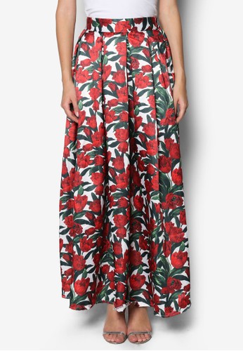 Tulips Maxi Skirt, 服飾, zalora時尚購物網評價裙子