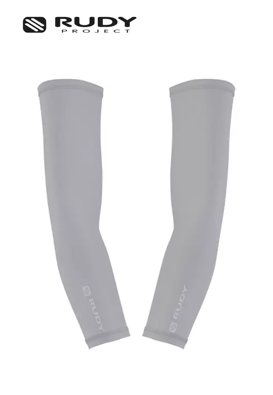 Arm Sleeves in Grey W/ Relflectorized Logo