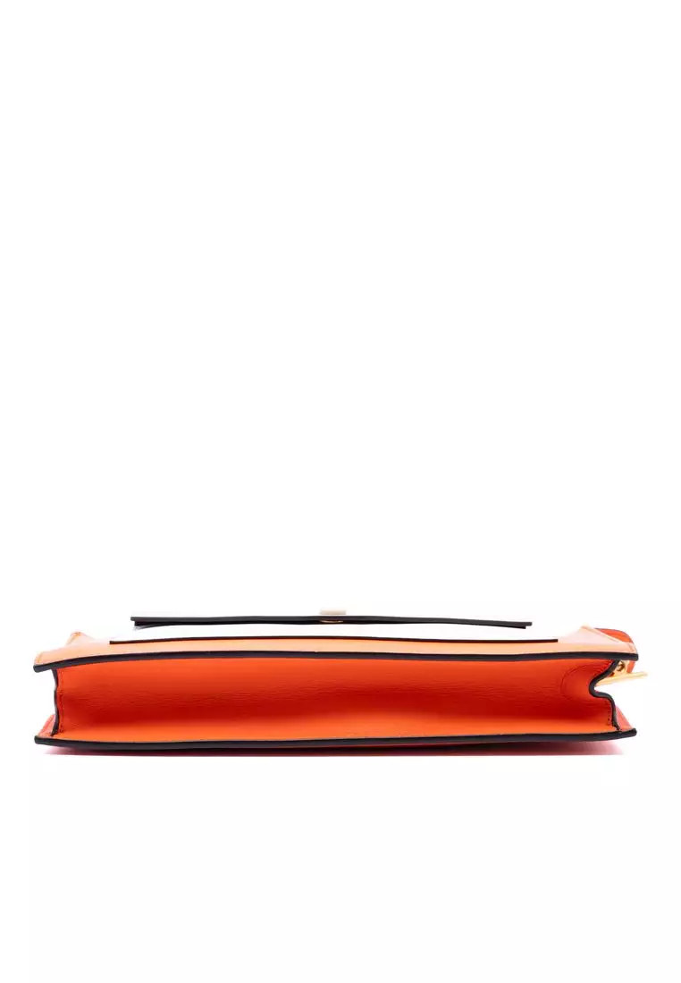 Pre-Loved Celine Tricolor Leather Pocket Envelope Zip Crossbody