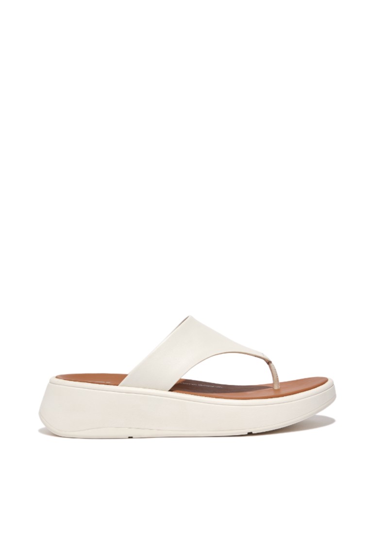 FitFlop F-MODE Women's Flatform Toe-Post Sandals - Cream (FW4-477)