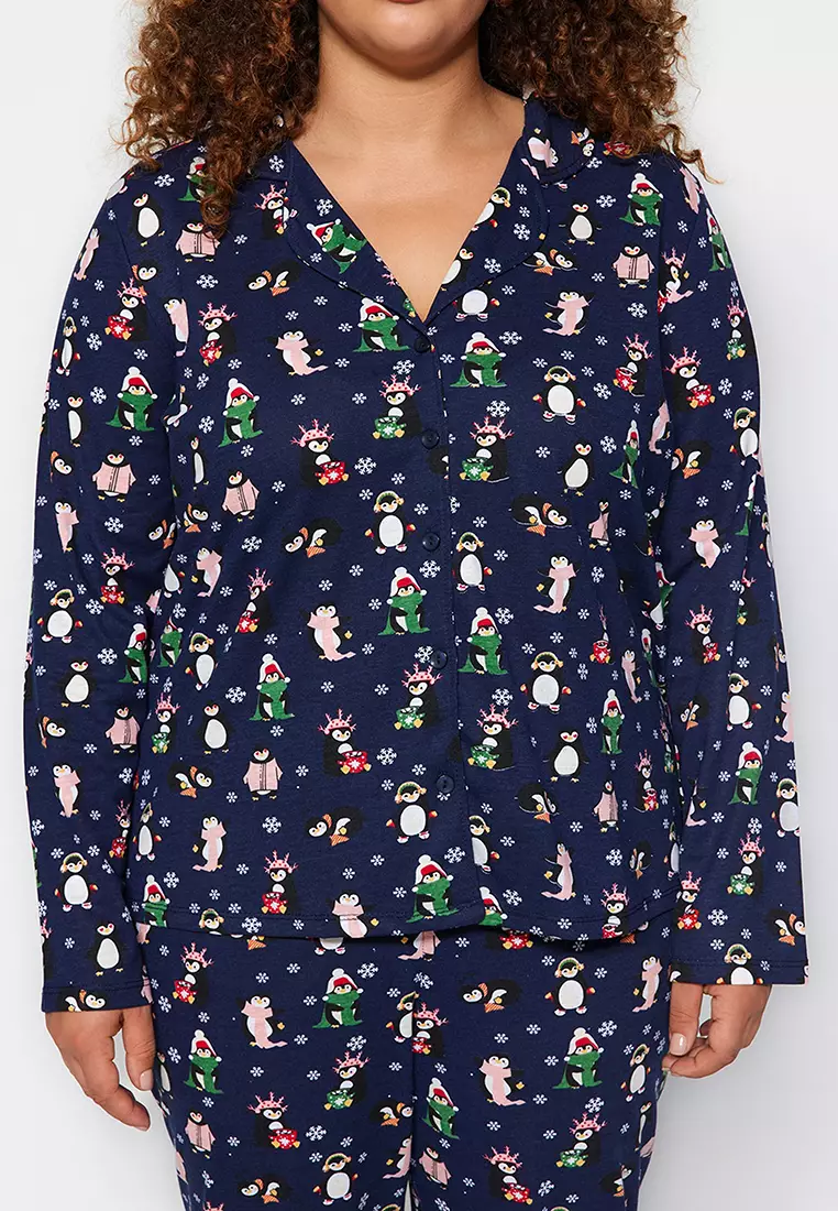 Plus Size Winter Pajamas Set