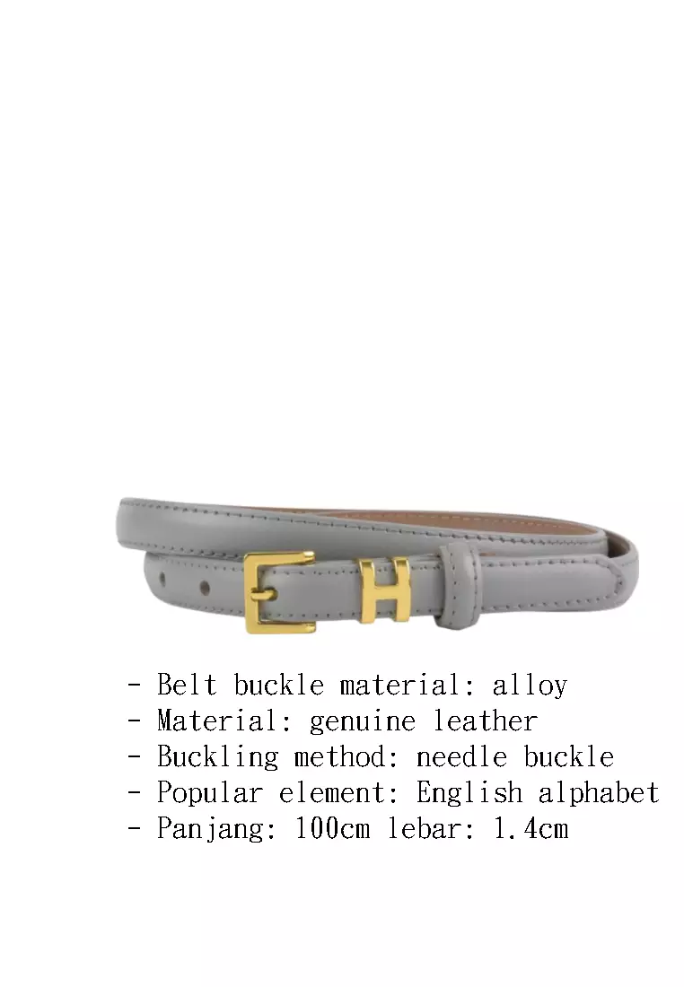 Women's Thin Leather Belt