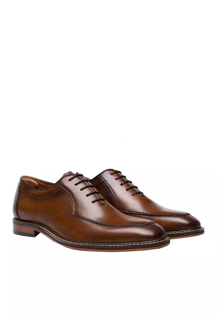 Suede patchwork business Footwear