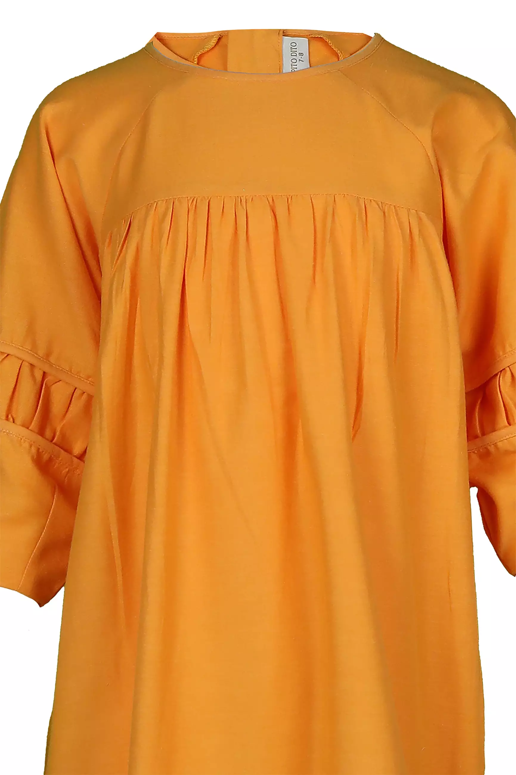 Pito Dito Girl Machupiccu Dress Gamis Anak Orange - Size 4