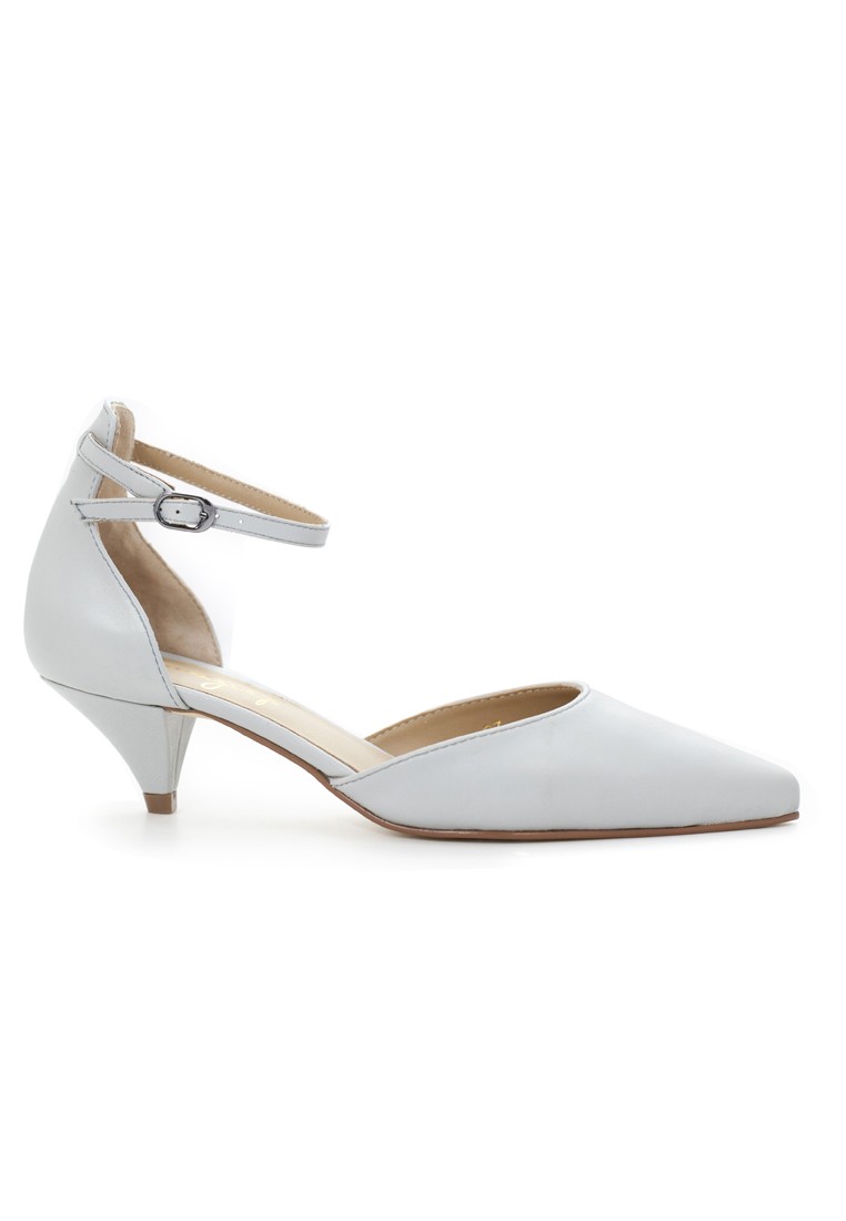 AMAZTEP Nappa Leather With Ankle Strap Heels