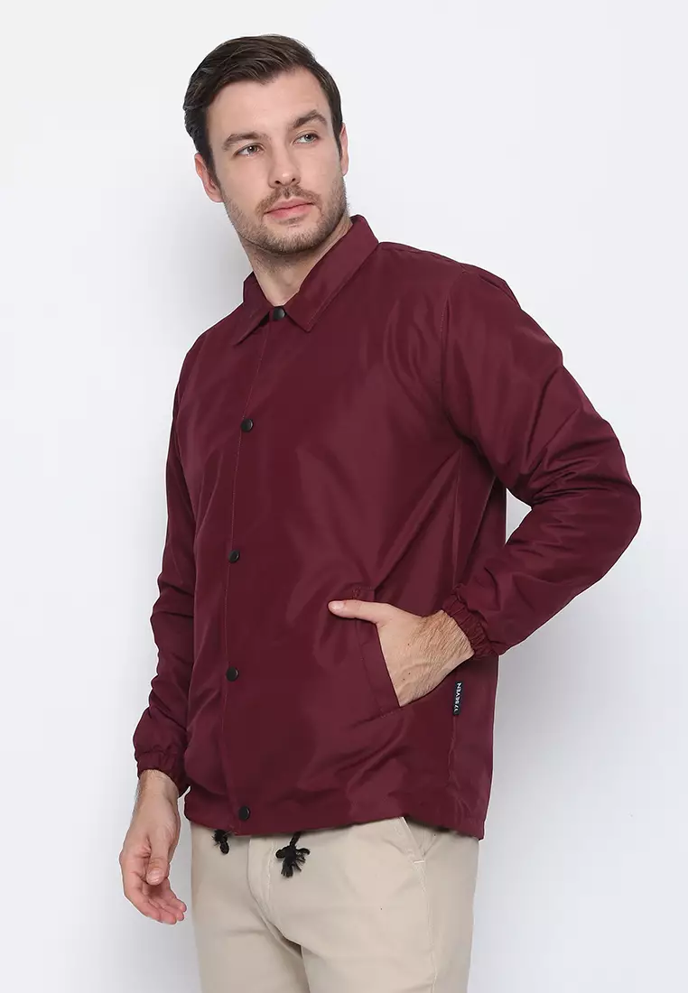 17SEVEN Jaket windbreaker Basic 004-MAROON