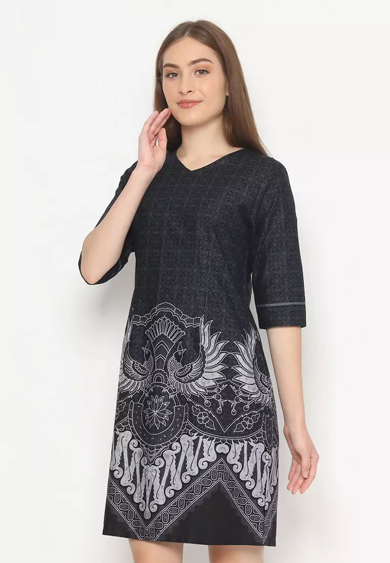 My Aksa Batik Wanita Dress Furing Elga Erwin