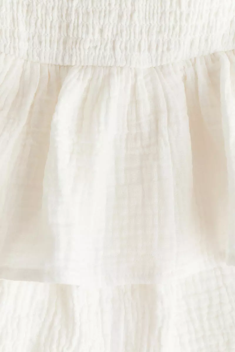 Smocked tiered dress